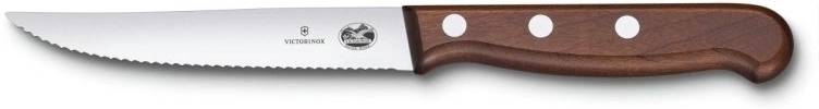 Victorinox Sada steakových nožů 12 cm s dřevěnou rukojetí 2 ks vlnkované ostří