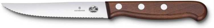 Victorinox Sada steakových nožů 12 cm s dřevěnou rukojetí 2 ks vlnkované ostří