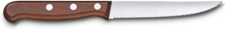 Victorinox Sada steakových nožů 12 cm s dřevěnou rukojetí 2 ks vlnkované ostří