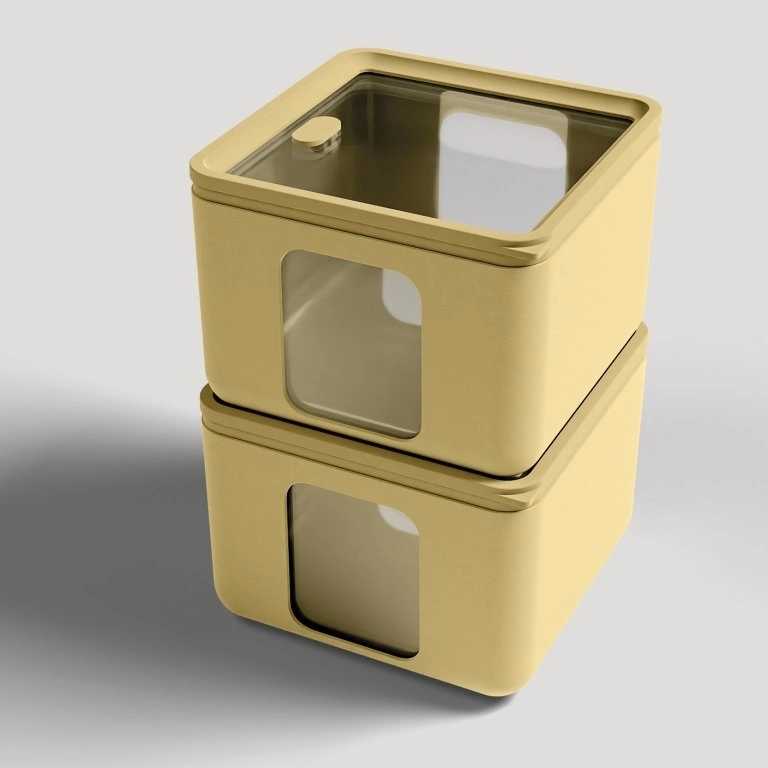 BlimPlus Krabička na jídlo PEEK BOX QUADRO Citrus vel. S