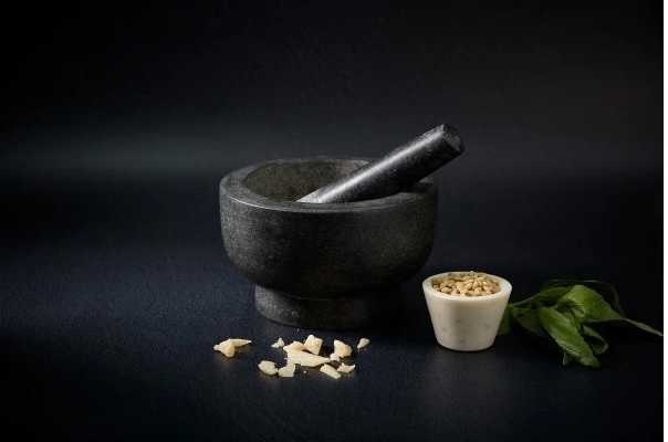 Cole & Mason Hmoždíř granitový s tloučkem 12,5 cm tmavě šedý