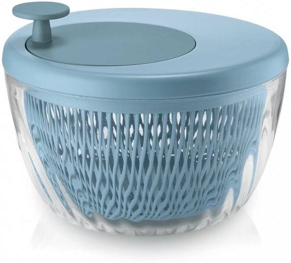 Guzzini Odstředivka na salát Spin&Store s víkem 26 cm modrá