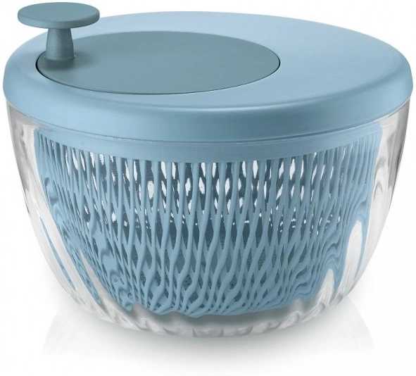 Guzzini Odstředivka na salát Spin&Store s víkem 26 cm modrá