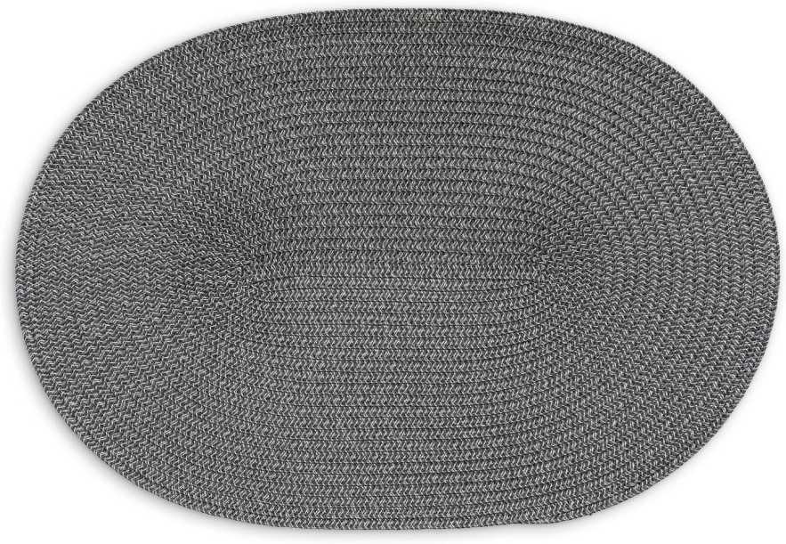 Continenta Prostírání oválné 45x31 cm tmavě šedé