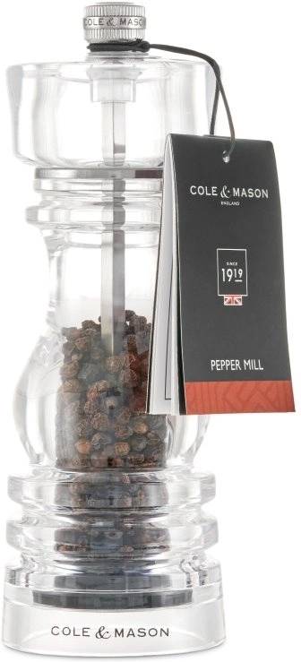 Cole & Mason Mlýnek na pepř London Acrylic Precision+ 18 cm