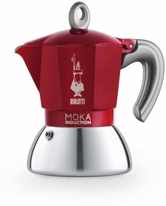 Bialetti Moka kávovar New Moka Induction na 2 šálky červený