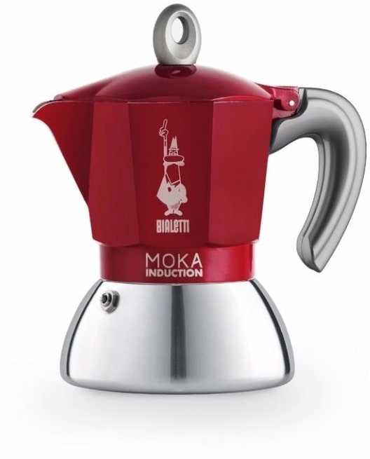 Bialetti Moka kávovar New Moka Induction na 2 šálky červený