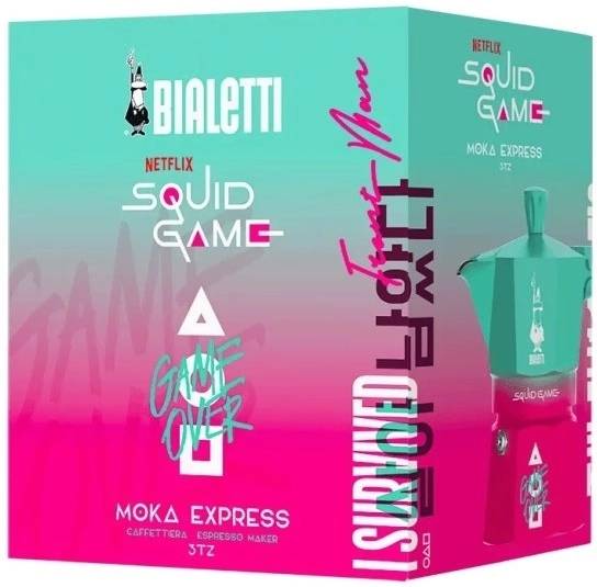 Bialetti Moka kávovar Moka Express Squid Game na 3 šálky