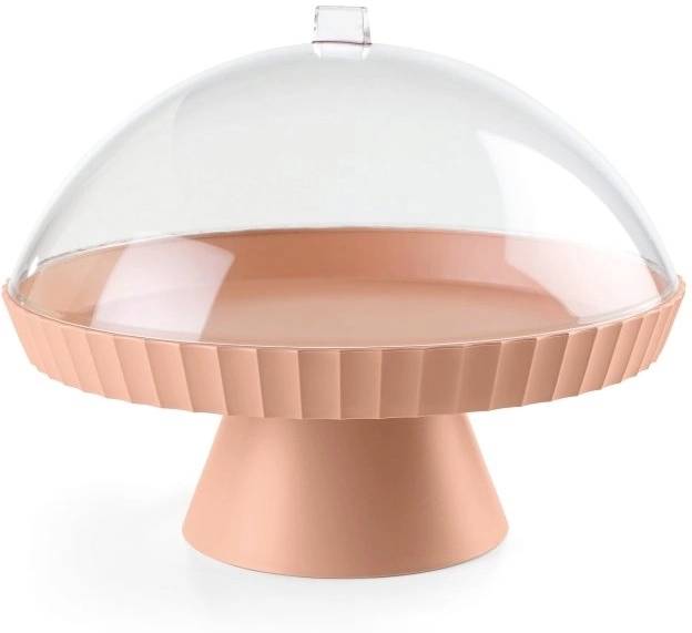 BlimPlus Podnos na dort s poklopem a lopatkou Agora Pink Sand