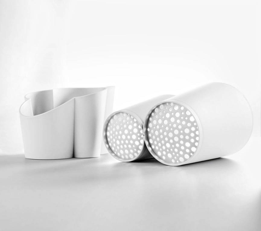 BlimPlus Stojánek na příbory Gocciolo Arctic White