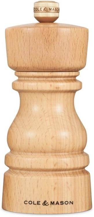 Cole & Mason Mlýnek na sůl London Precision+ přírodní buk 13 cm