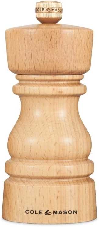Cole & Mason Mlýnek na sůl London Precision+ přírodní buk 13 cm