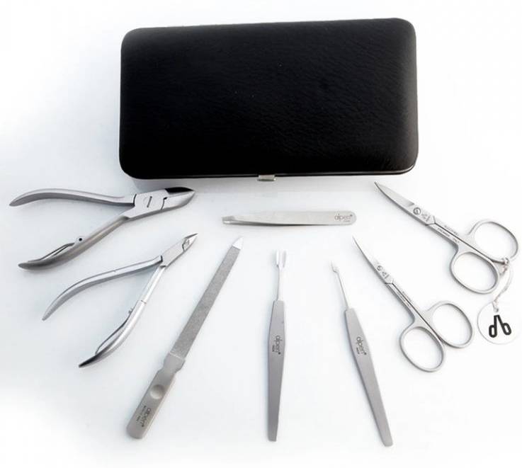 Alpen Manikúrní sada Inox kožená 8 ks