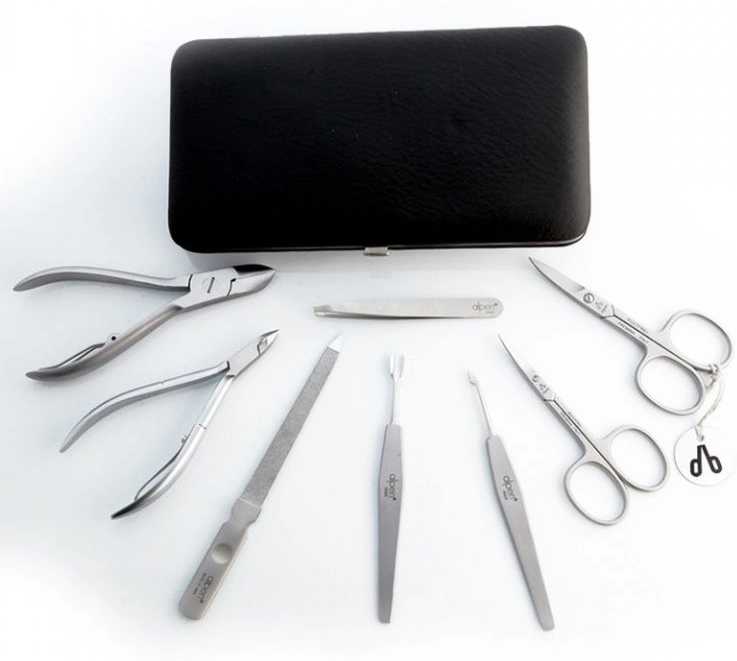 Alpen Manikúrní sada Inox kožená 8 ks
