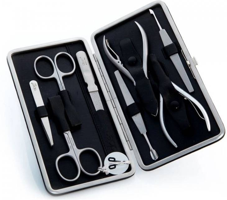 Alpen Manikúrní sada Inox kožená 8 ks