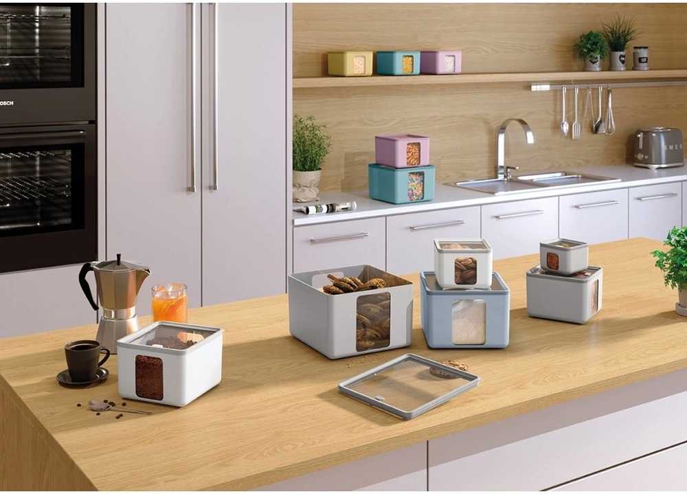 BlimPlus Krabička na jídlo PEEK BOX QUADRO Arctic White vel. M