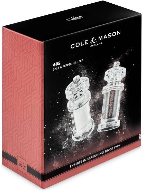 Cole & Mason Sada mlýnků na sůl a pepř 605 Precision+ 144 mm