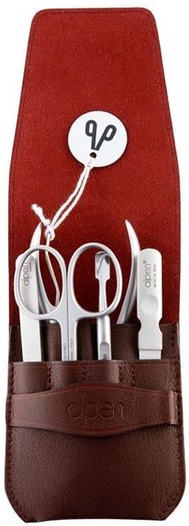 Alpen Sada na manikúru Inox Collection kožená s klopou