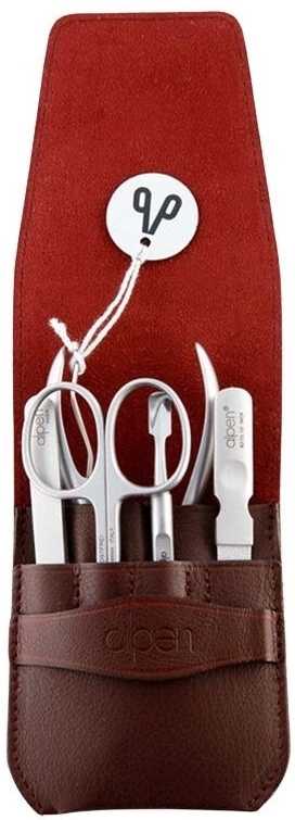 Alpen Sada na manikúru Inox Collection kožená s klopou