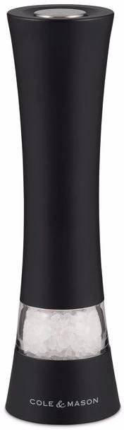 Cole & Mason Elektrický mlýnek na sůl nebo pepř Burford Classic černý