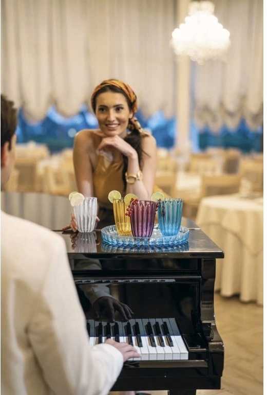 Guzzini Tác kulatý Dolce Vita 31 cm Turquoise