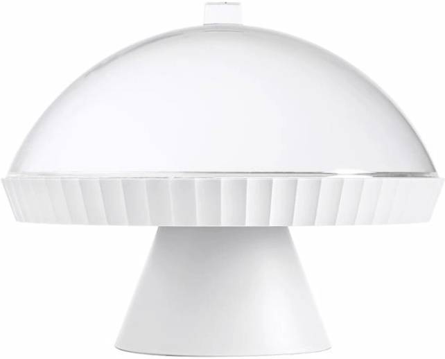 BlimPlus Podnos na dort s poklopem a lopatkou Agora Arctic White