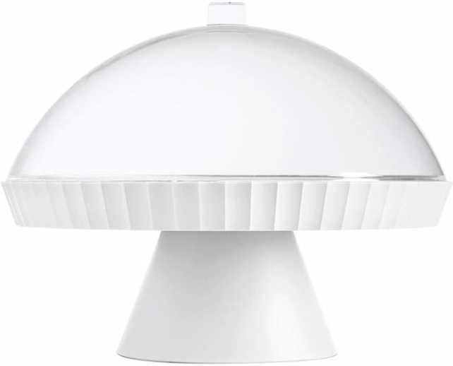 BlimPlus Podnos na dort s poklopem a lopatkou Agora Arctic White