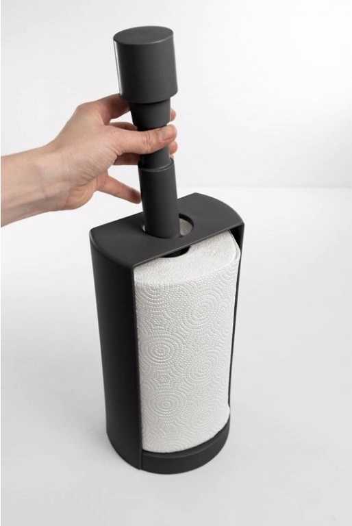 BlimPlus Stojan na papírové utěrky Stop Carbon Black