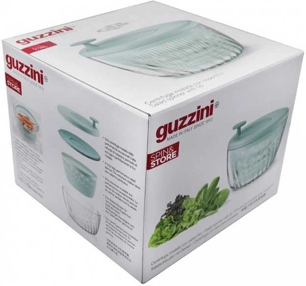 Guzzini Odstředivka na salát Spin&Store s víkem 26 cm bílá