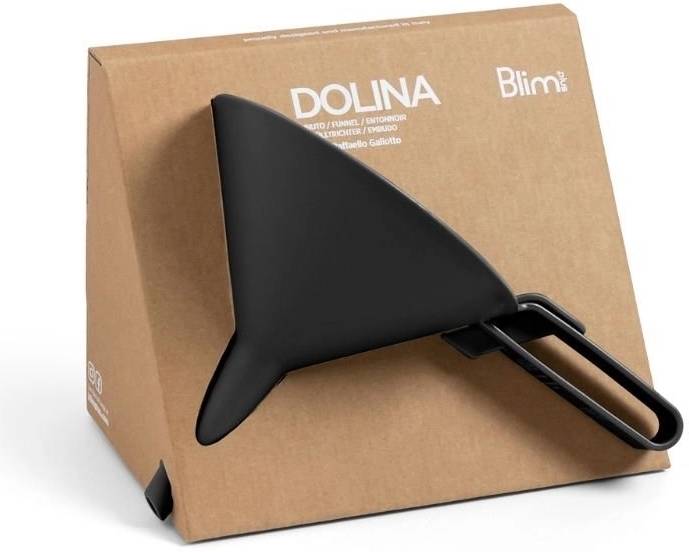 BlimPlus Nálevka s praktickou uzávěrou Dolina Carbon Black