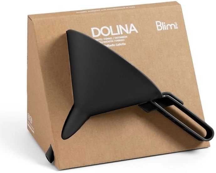 BlimPlus Nálevka s praktickou uzávěrou Dolina Carbon Black