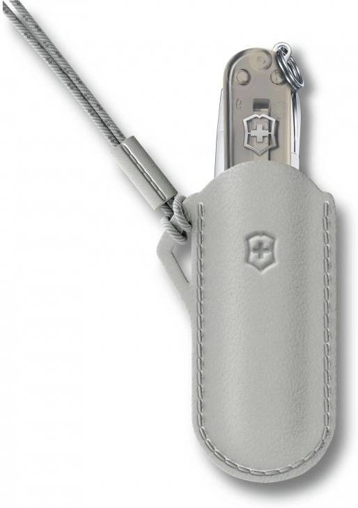 Victorinox Kožené pouzdro pro kapesní nůž Classic Mystical Morning šedé