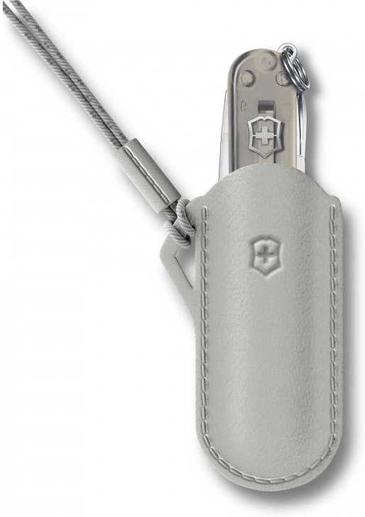 Victorinox Kožené pouzdro pro kapesní nůž Classic Mystical Morning šedé