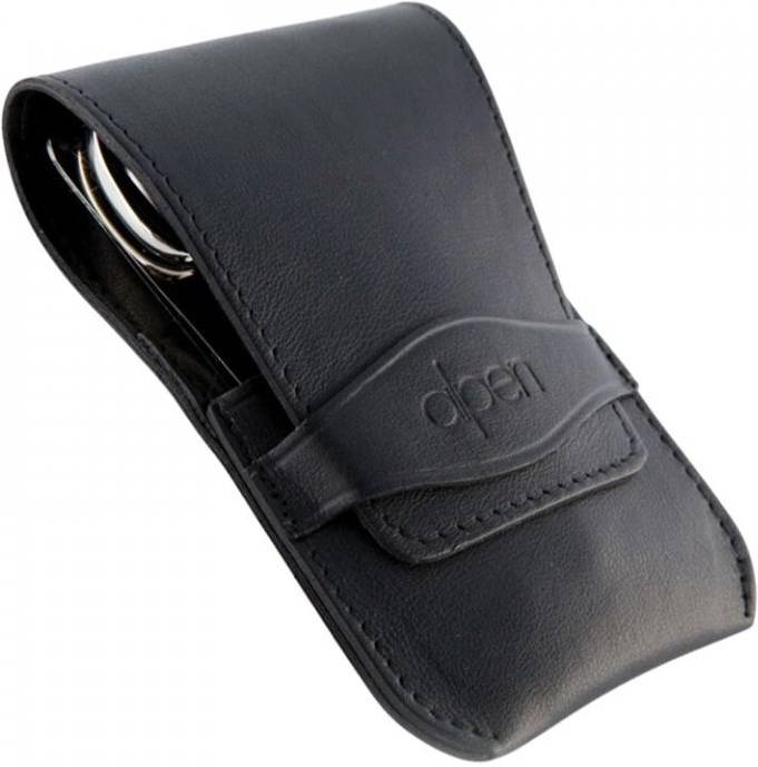 Alpen Manikúrní sada Nickel kožená 5 ks černá