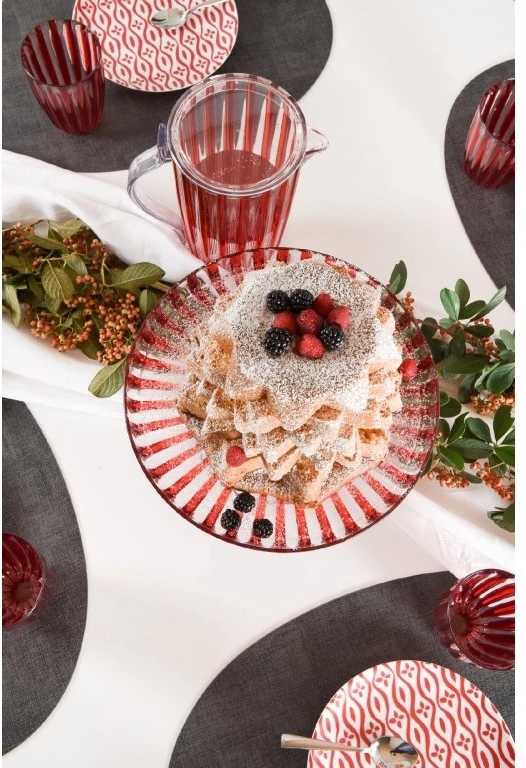 Guzzini Příbor na servírování salátu Dolce Vita Rosso