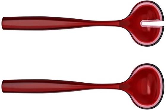 Guzzini Příbor na servírování salátu Dolce Vita Rosso