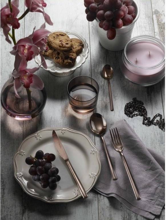 Pintinox Sada příborů SYNTHESIS BRONZE 24 ks v dřevěné krabici