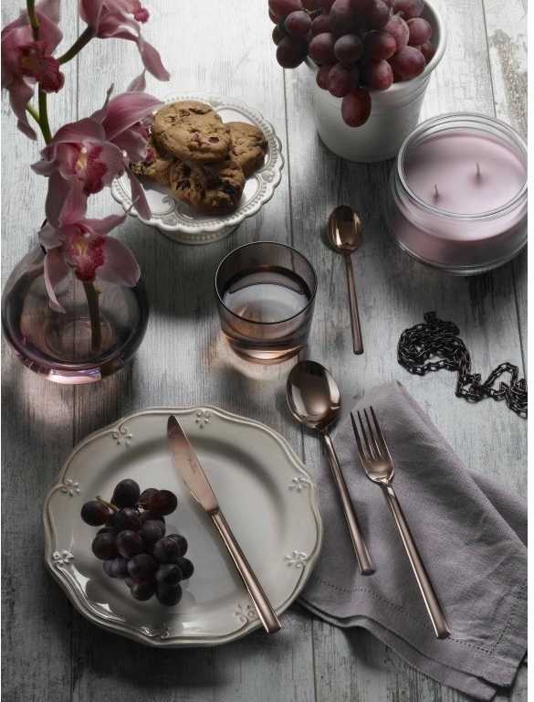 Pintinox Sada příborů SYNTHESIS BRONZE 24 ks v dřevěné krabici