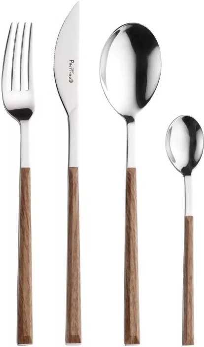 Pintinox Sada 24 ks příborů Sushi Queen Teak