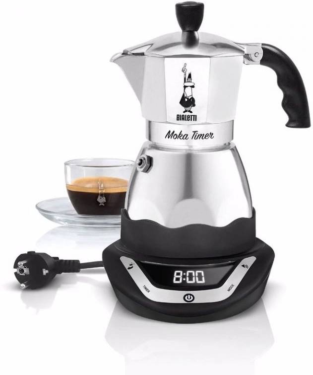 Bialetti Moka kávovar elektrický New Moka Timer na 3 šálky