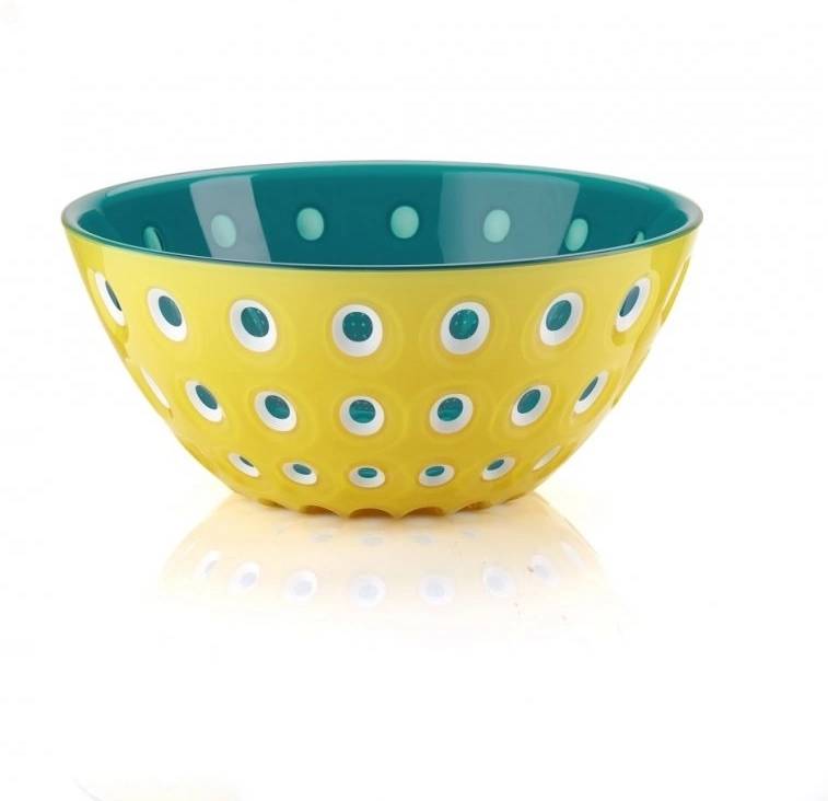 Guzzini Mísa Le Murrine 25 cm žlutá, bílá, akvamarínová