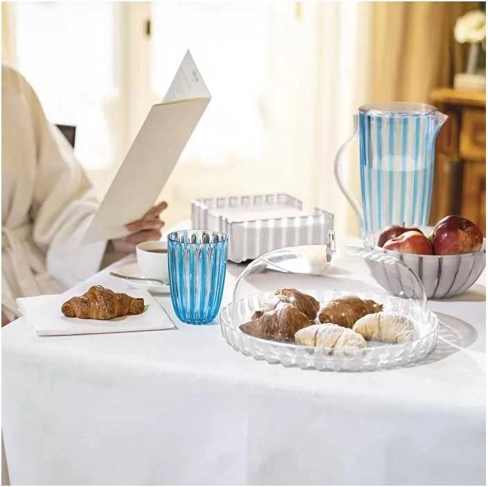 Guzzini Podnos na dort s poklopem Dolce Vita Mother of Pearl