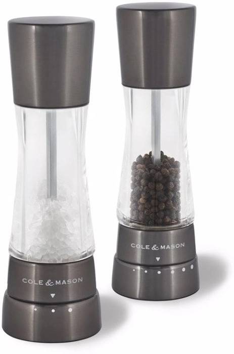 Cole & Mason Sada mlýnků na sůl a pepř Derwent Gunmetal