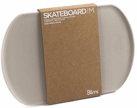 BlimPlus Deska na krájení Skateboard Moka Grey 35 cm