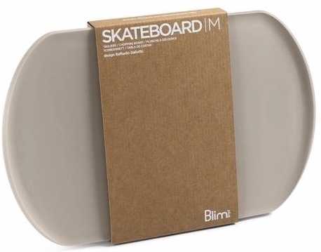 BlimPlus Deska na krájení Skateboard Moka Grey 35 cm