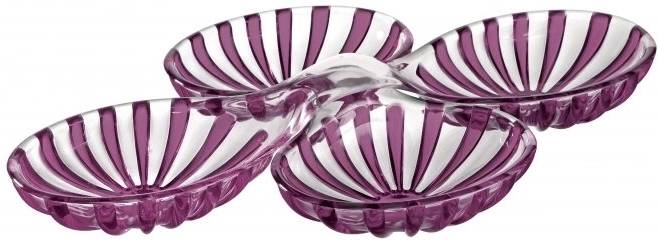 Guzzini Sada dvou propletených misek Dolce Vita Amethyst