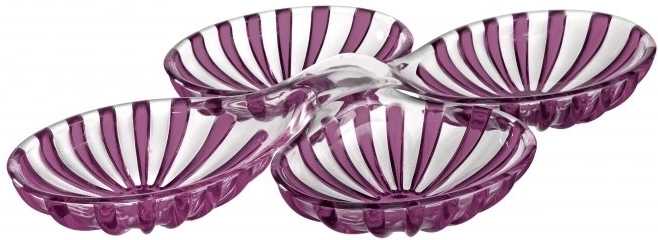 Guzzini Sada dvou propletených misek Dolce Vita Amethyst