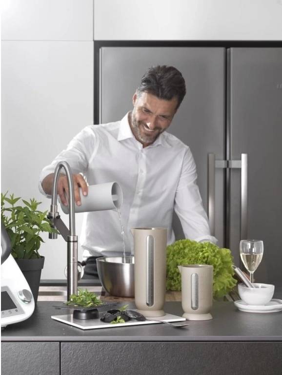 BlimPlus Odměrka Qb Moka Grey 1000 ml