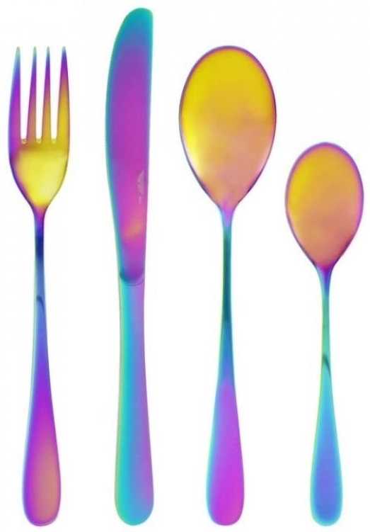 Pintinox Sada 24 ks příborů Princess Rainbow