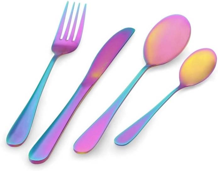 Pintinox Sada 24 ks příborů Princess Rainbow